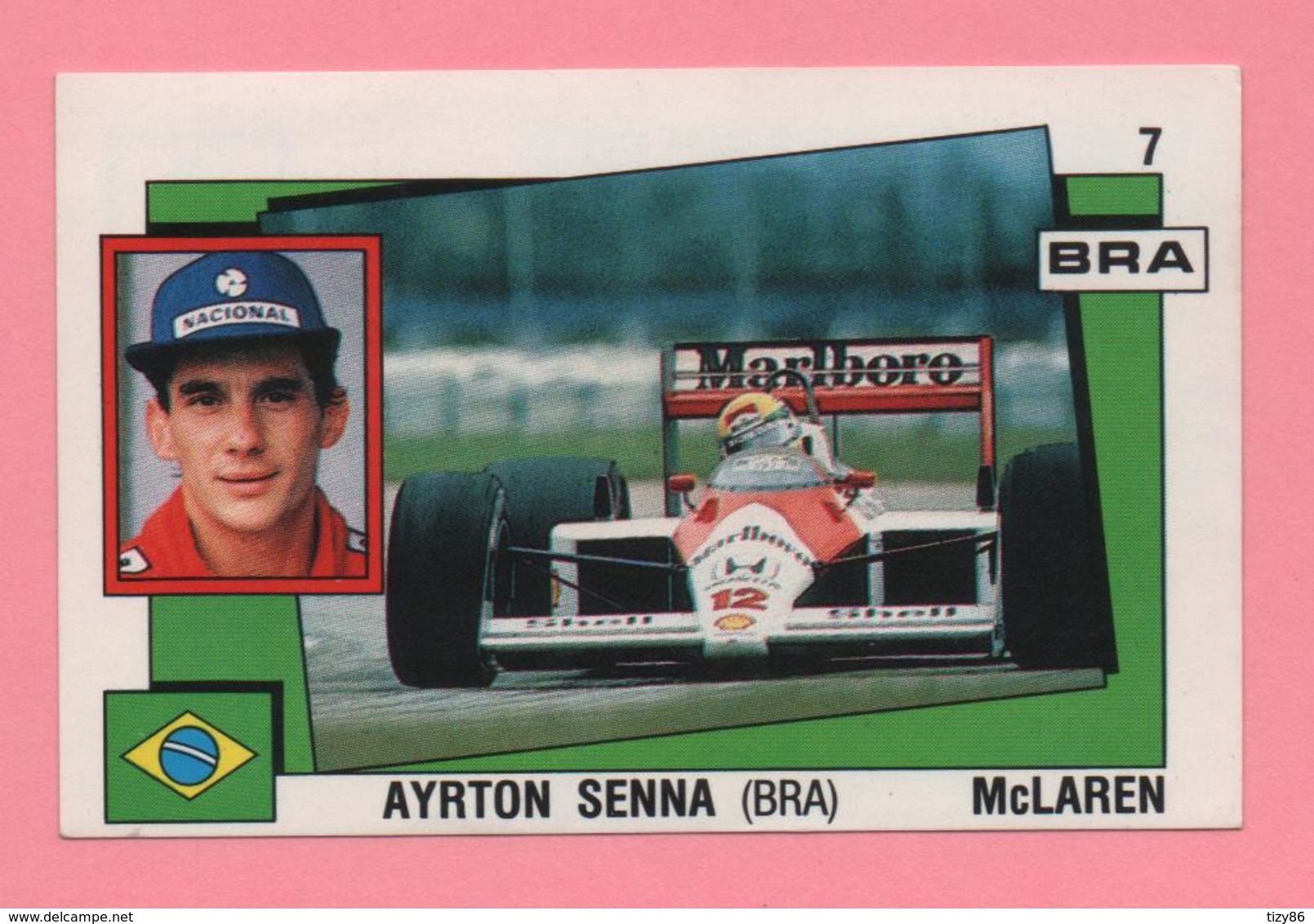 Figurina Panini Supersport - Ayrton Senna Mclaren - Trading Cards