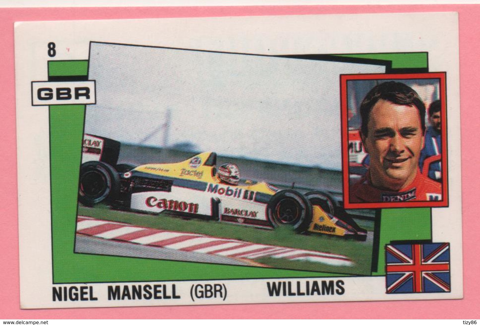 Figurina Panini Supersport - Nigel Mansell - Williams - Trading Cards