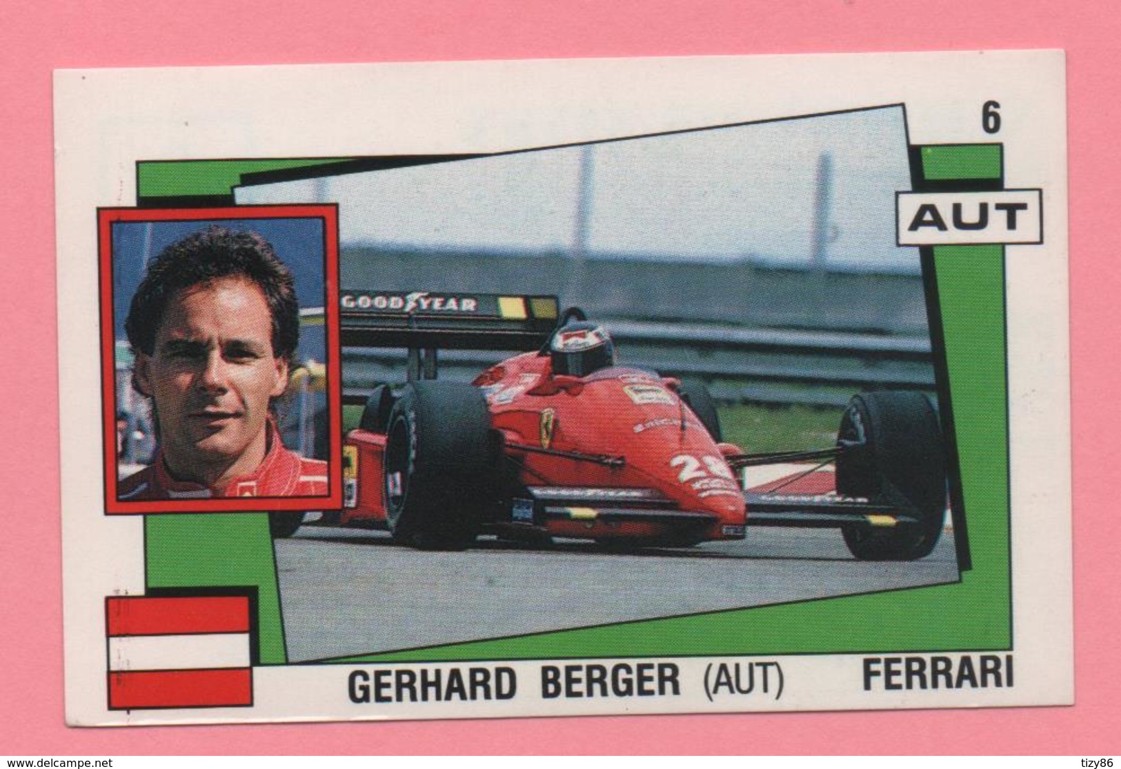 Figurina Panini Supersport - Gerhard Berger - Ferrari - Trading Cards