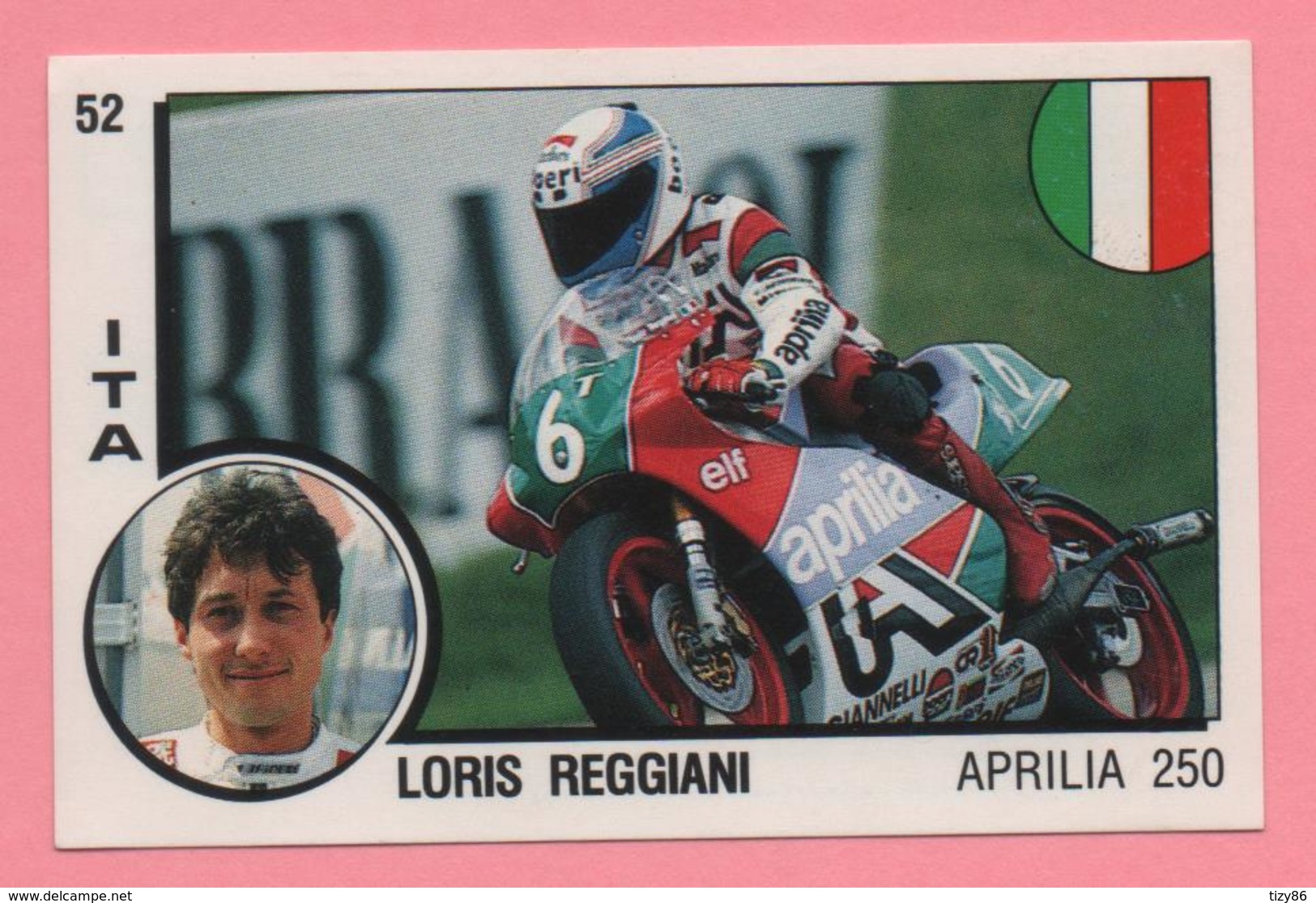 Figurina Panini Supersport - Loris Reggiani - Aprilia 250 - Trading Cards