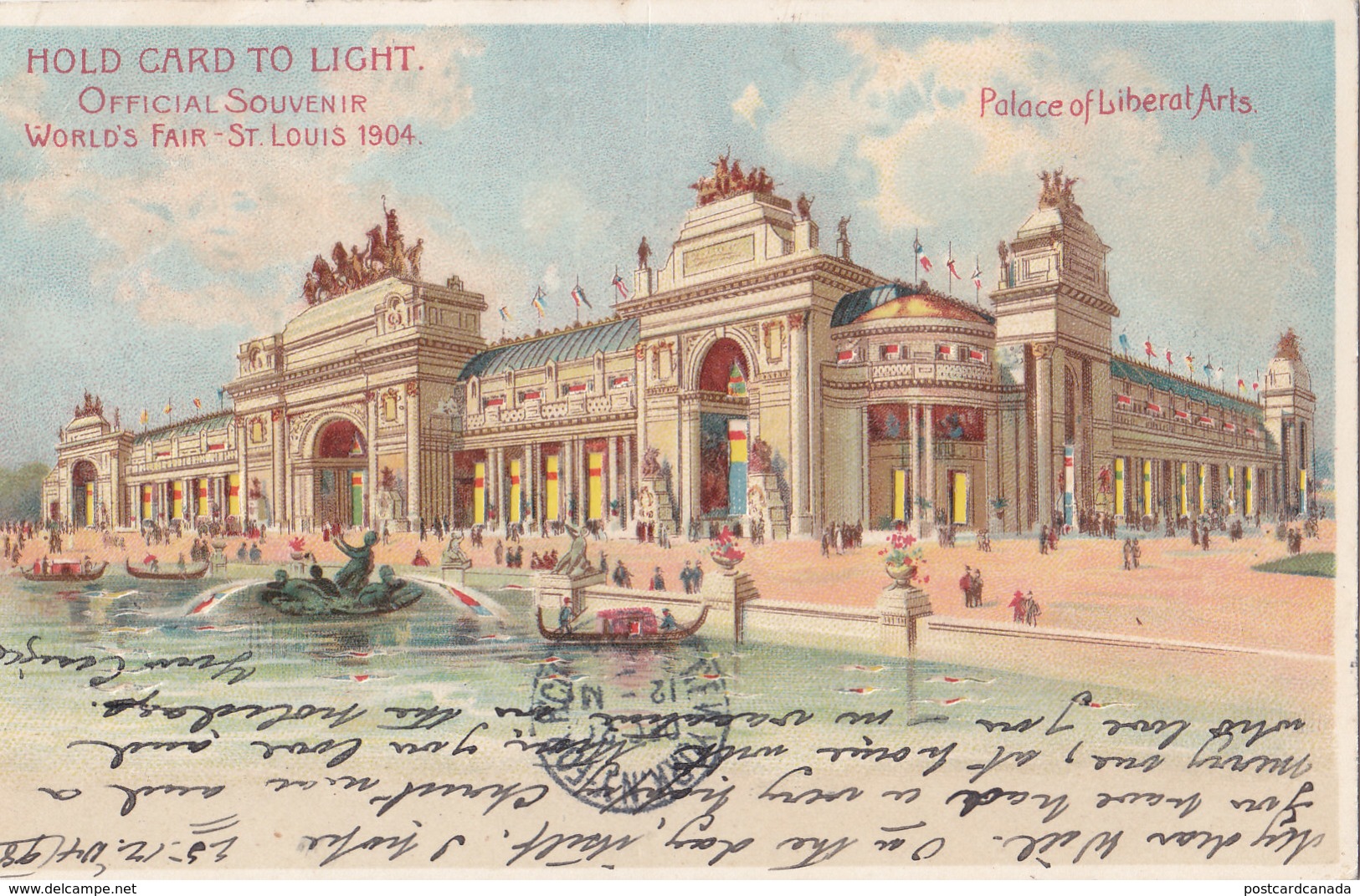 HOLD TO LIGHT 1904 WORLD'S FAIR ST. LOUIS  AMERICA LIBERAL ARTS - Halt Gegen Das Licht/Durchscheink.