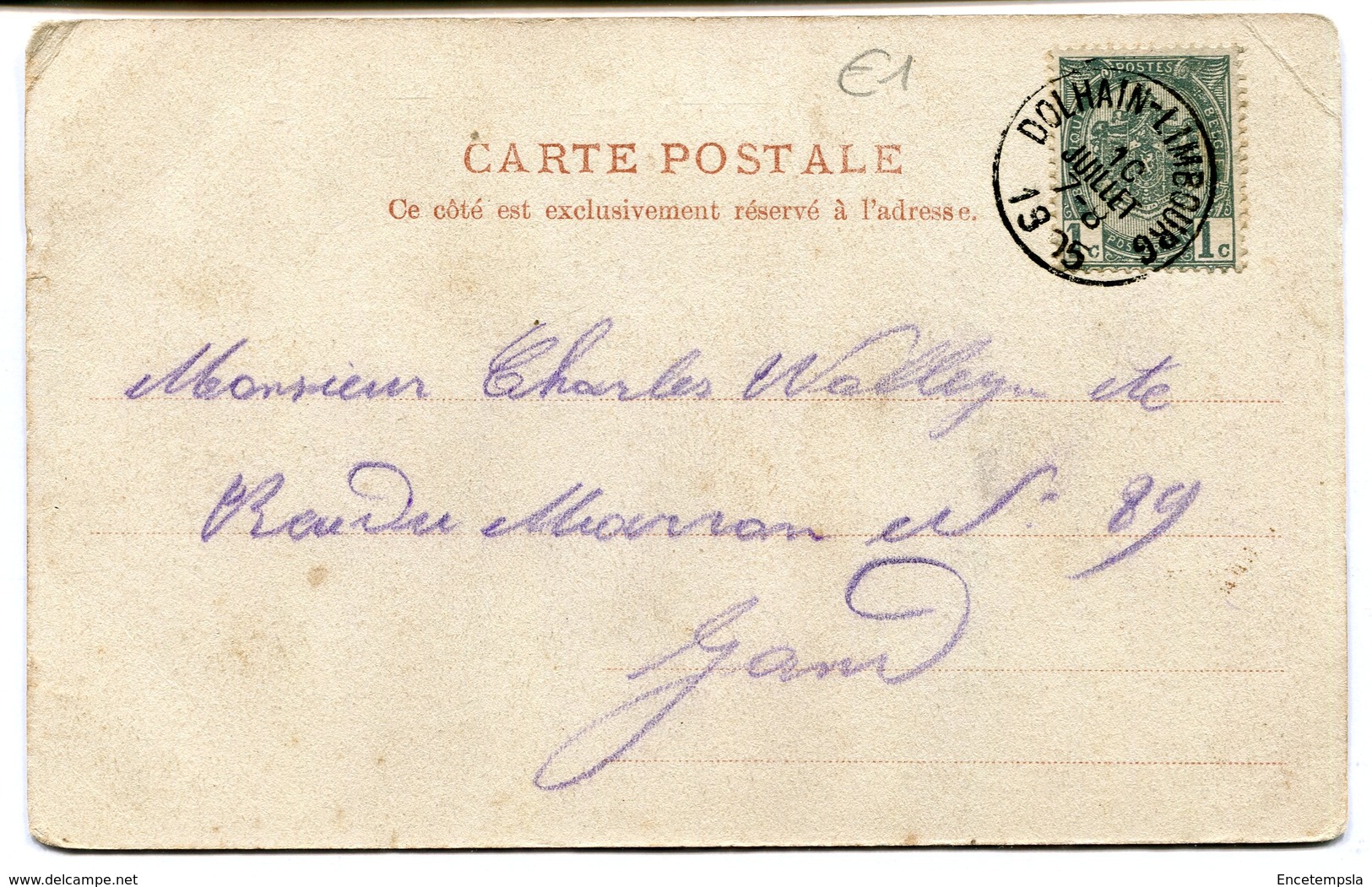 CPA - Carte Postale - Belgique - Le Lac De La Gileppe - 1905 (B9004) - Gileppe (Barrage)