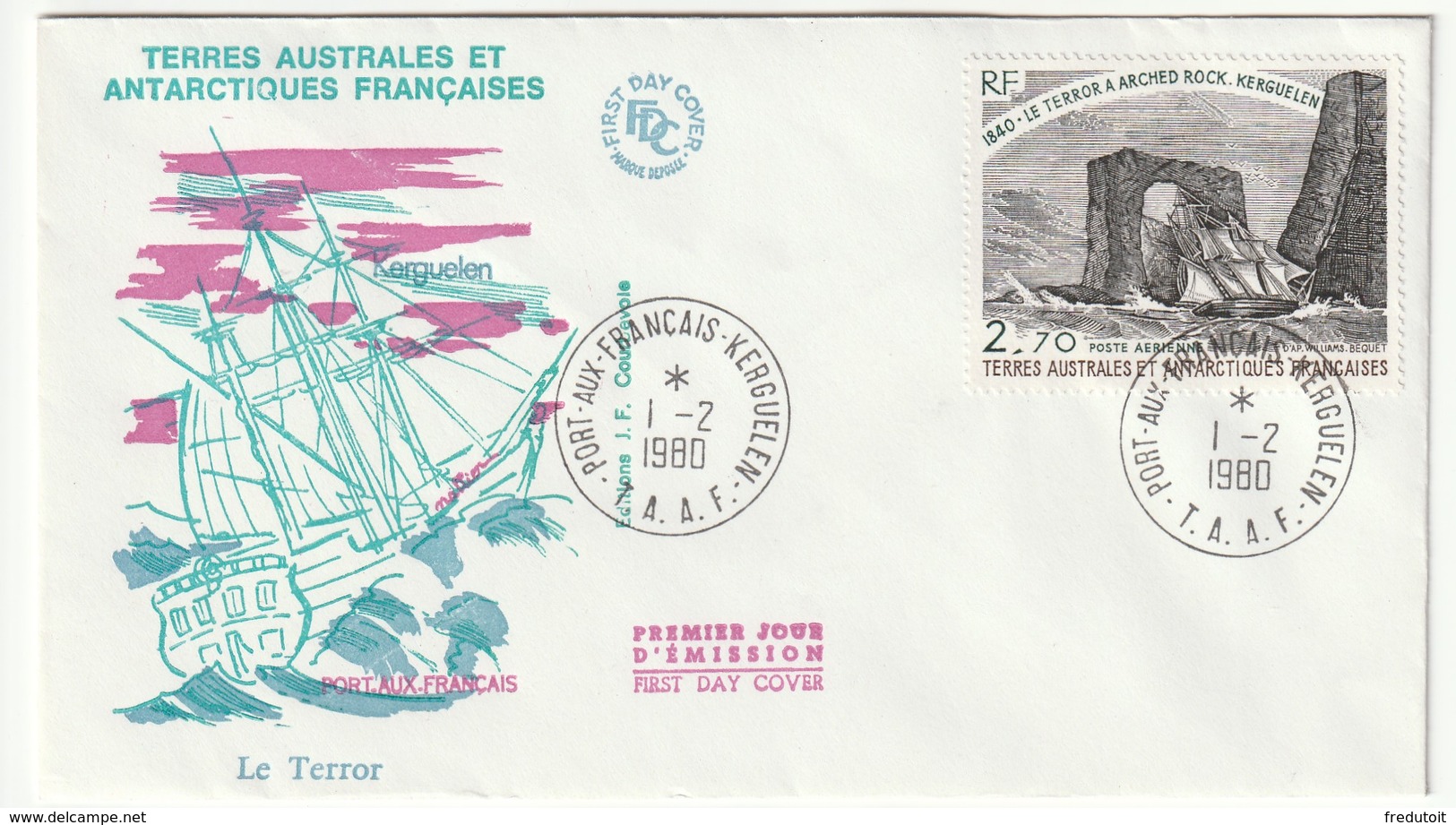 FDC - TAAF - PA N°59   (1979) - FDC