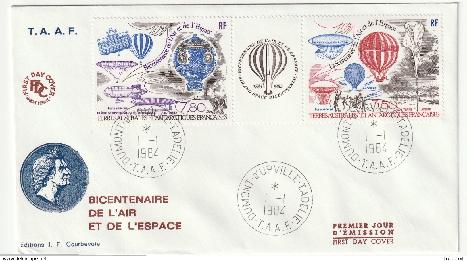 FDC - TAAF - PA N°83A   (1984) - FDC