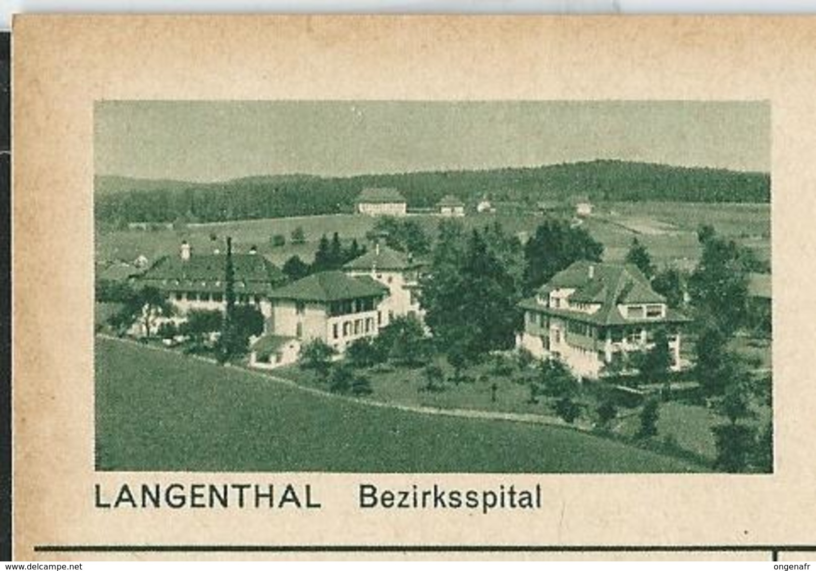 Carte Illustré Neuve N°  182  - 0212 B  LANGENTHAL  Bezirksspital (Zumstein 2009) - Stamped Stationery