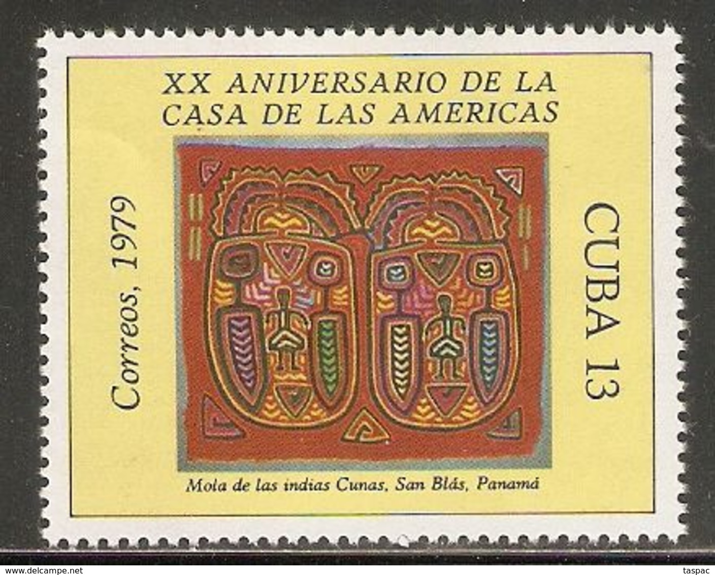 1979 Mi# 2394 ** MNH - House Of The Americas Museum, 20th Anniv. / Cuna Indian Tapestry - Ungebraucht