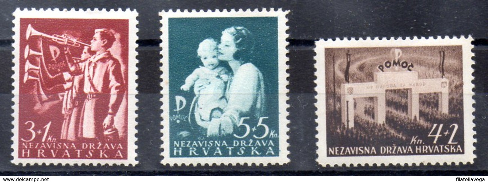 Serie De Croacia N ºYvert 59/61 * - Croacia