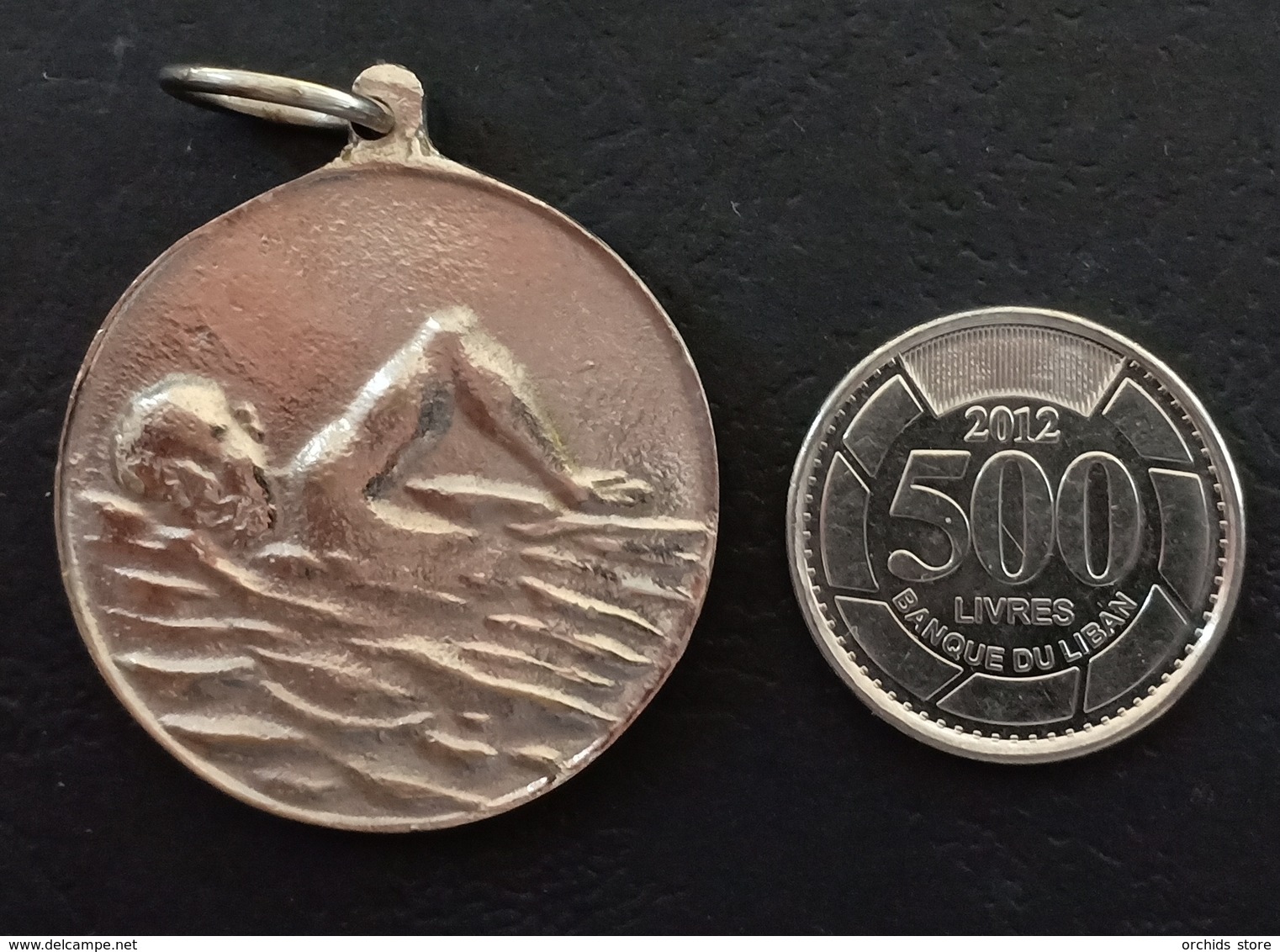 Lebanon 1987 Beautiful Swimming Tournament Medal - TABARJA BRACH CLUB CHALLENGE 87 !!! - Sonstige & Ohne Zuordnung