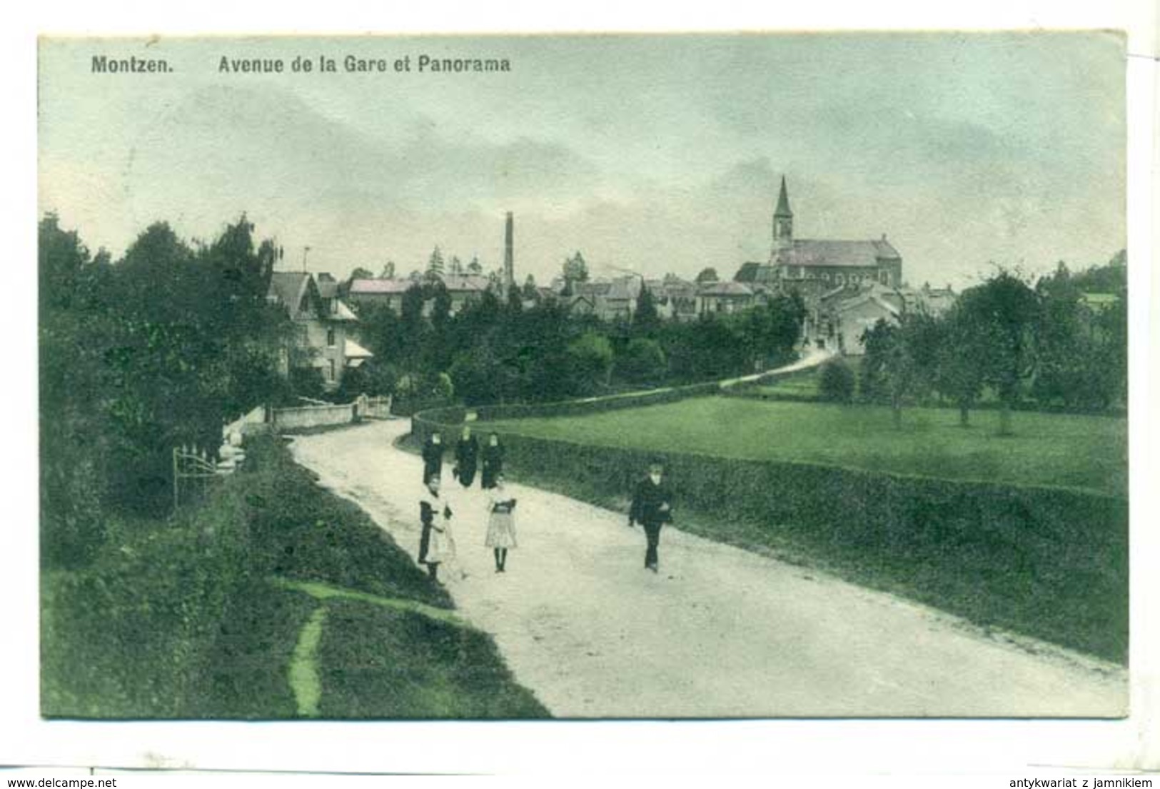 Belgium Montzen Avenue De La Gare Et Panorama 1927 R - Plombières
