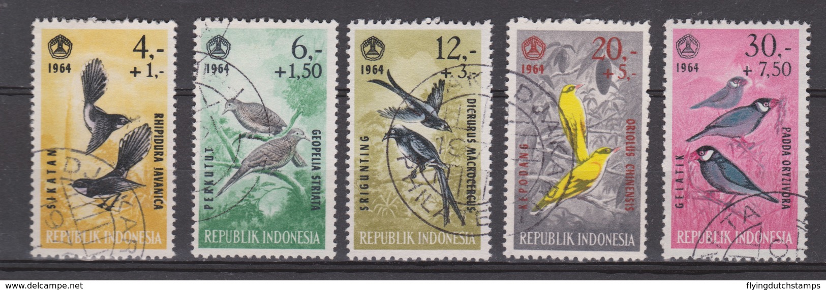 Indonesie Indonesia 459-463 Used ;  Vogels, Oiseau, Ave, Birds 1965 NOW MANY CHEAP STAMPS INDONESIA - Andere & Zonder Classificatie