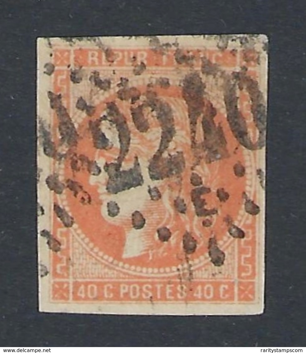 FRANCE 1870 CERES  BORDEAUX 40c ORANGE  Nº 48 - 1870 Emission De Bordeaux