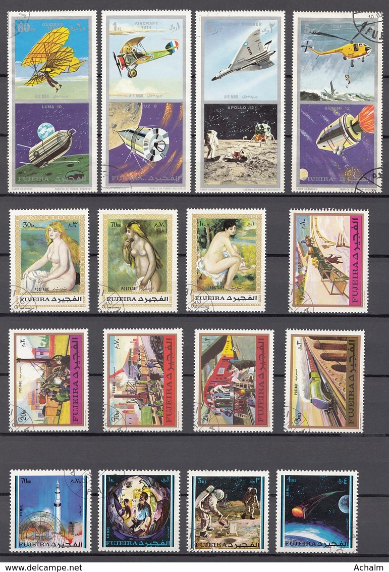 (06) Fudschaira/Fujairah/Fujeira - 32 Used Stamps, From The Years 1970-1971 - See 2 Scans - Fudschaira