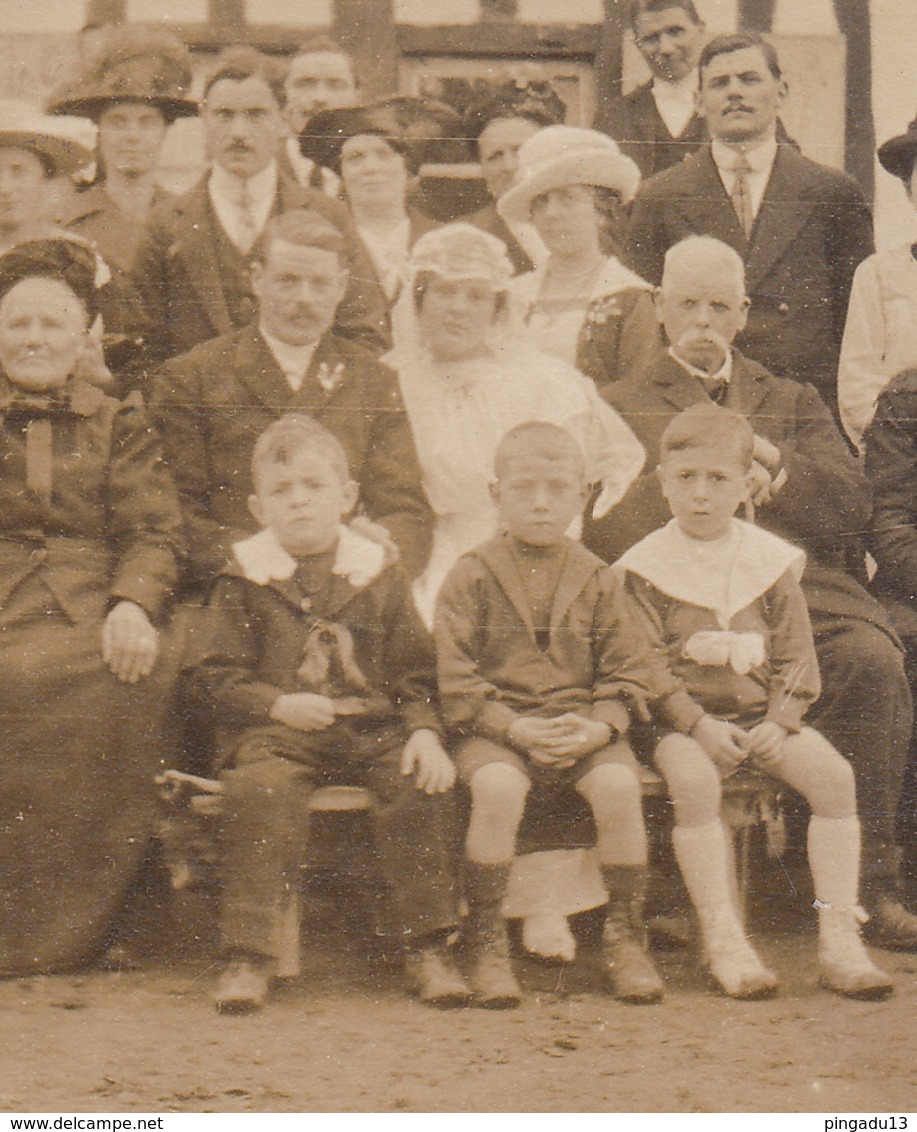 Archive Famille Bolbec Seine Maritime Normandie Carte Photo à Situer Jour De Fête Mariage - Altri & Non Classificati