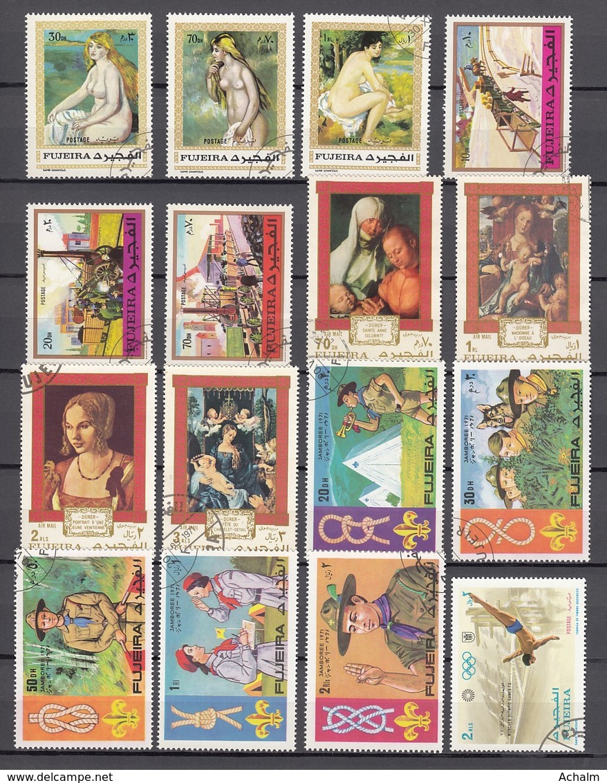 (08) Fudschaira/Fujairah/Fujeira - 32 Used Stamps, From The Years 1970-1971 - See 2 Scans - Fudschaira