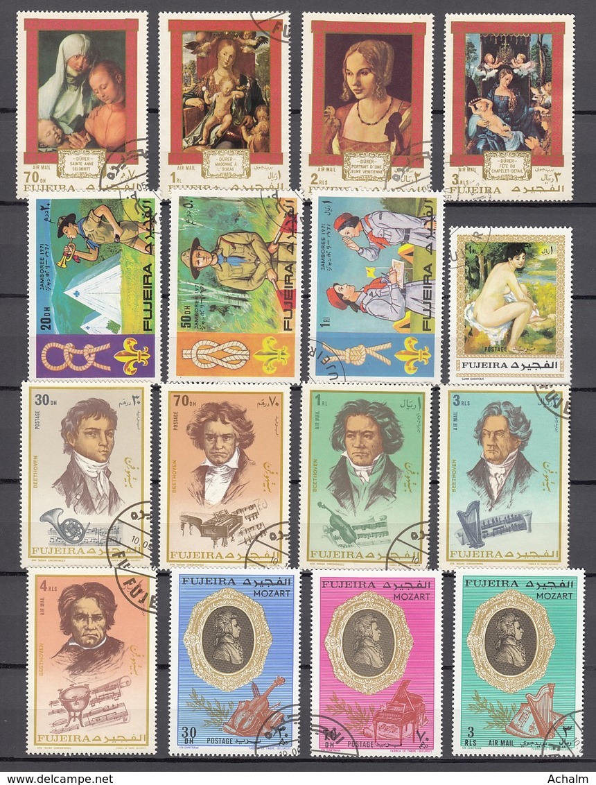 (09) Fudschaira/Fujairah/Fujeira - 32 Used Stamps From The Year 1971 - See 2 Scans - Fudschaira