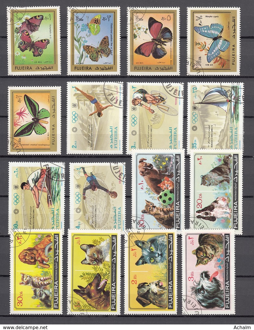 (09) Fudschaira/Fujairah/Fujeira - 32 Used Stamps From The Year 1971 - See 2 Scans - Fudschaira