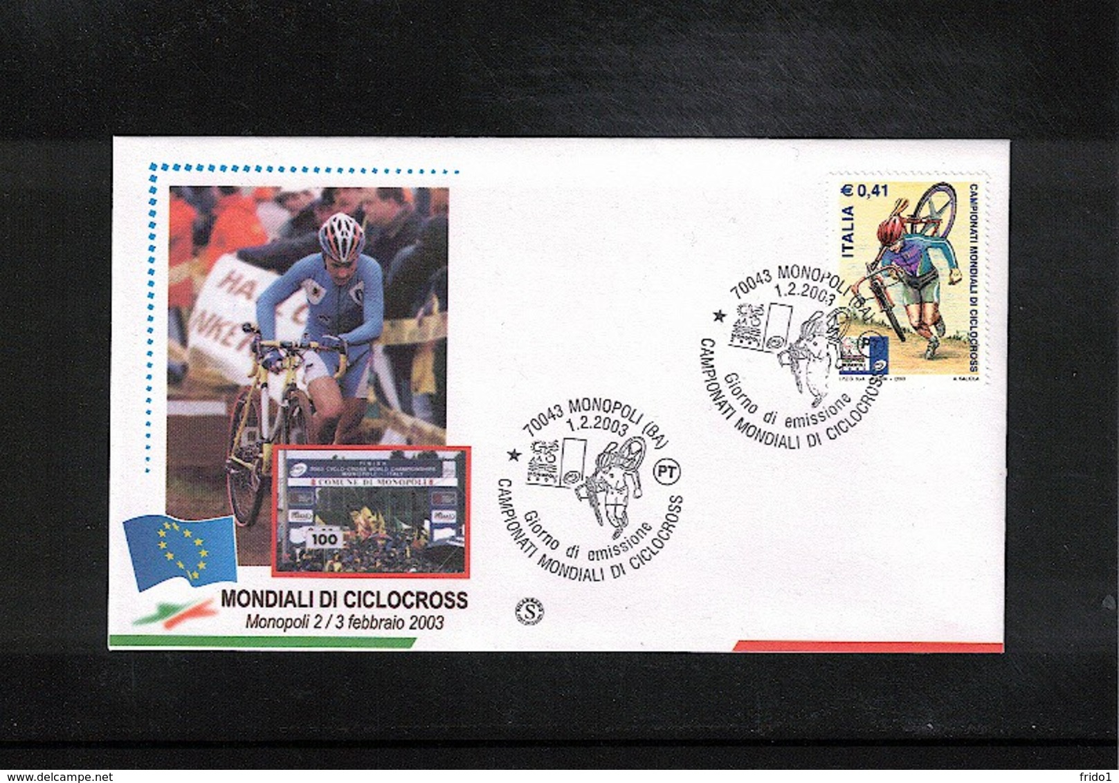 Italia / Italy 2003 Cycling World Cyclocross Championship Interesting Cover - Radsport