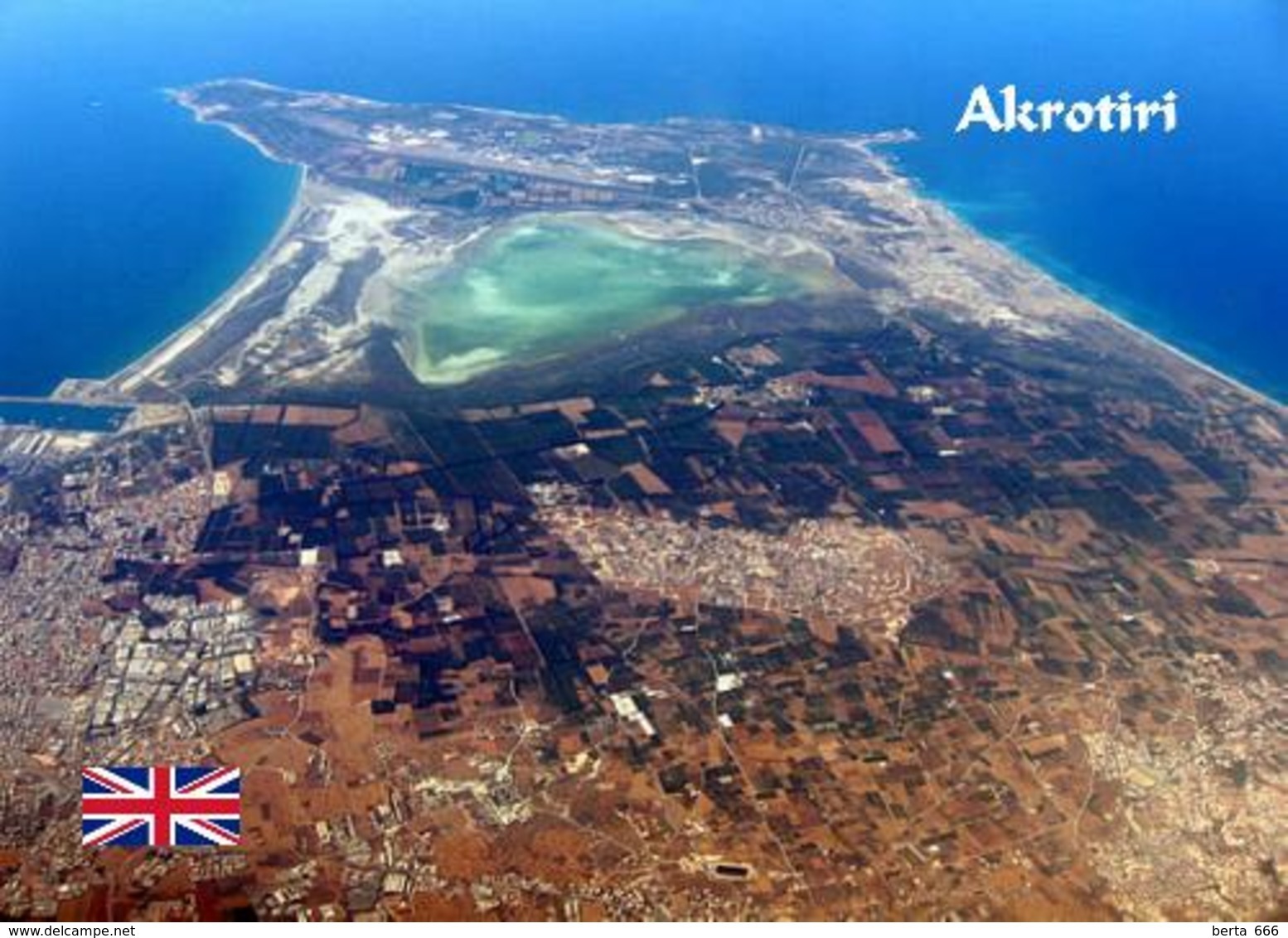 Akrotiri British Sovereign Base Aerial View Cyprus New Postcard Zypern AK - Zypern