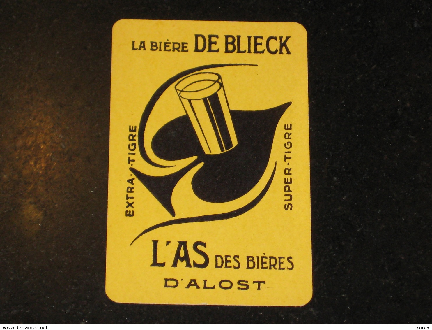 1 Oude Speelkaart L'AS Brouwerij DE BLIECK Te AALST Brasserie - Otros & Sin Clasificación