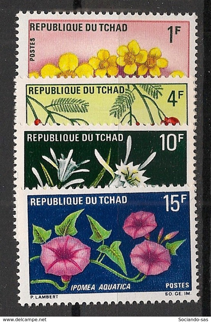 Tchad - 1969 - N°Yv. 179 à 182 - Fleurs - Neuf Luxe ** / MNH / Postfrisch - Autres & Non Classés