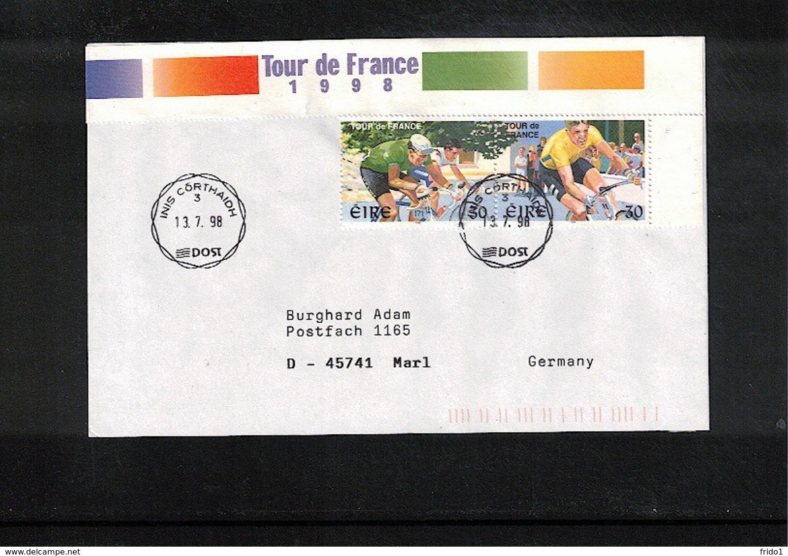 Ireland 1998 Cycling Tour De France Interesting Cover - Radsport