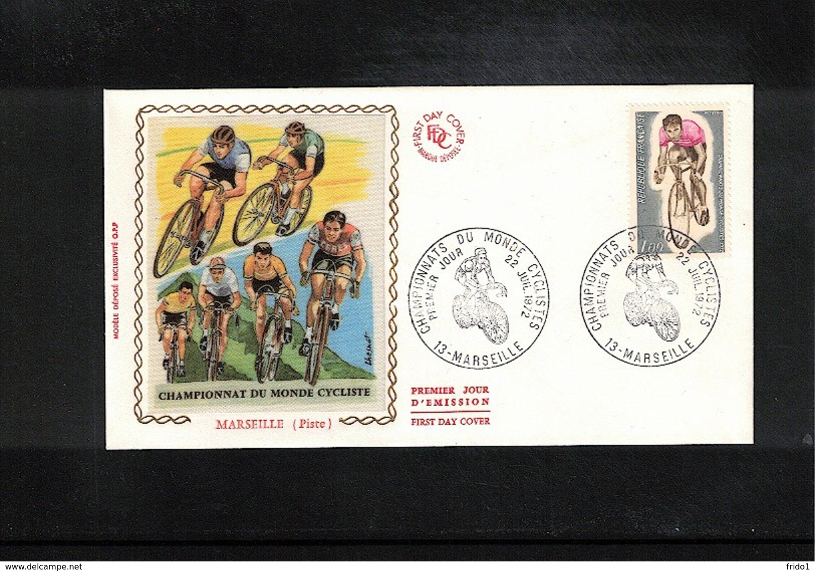 France 1972 World Cycling Championship Interesting Cover - Ciclismo