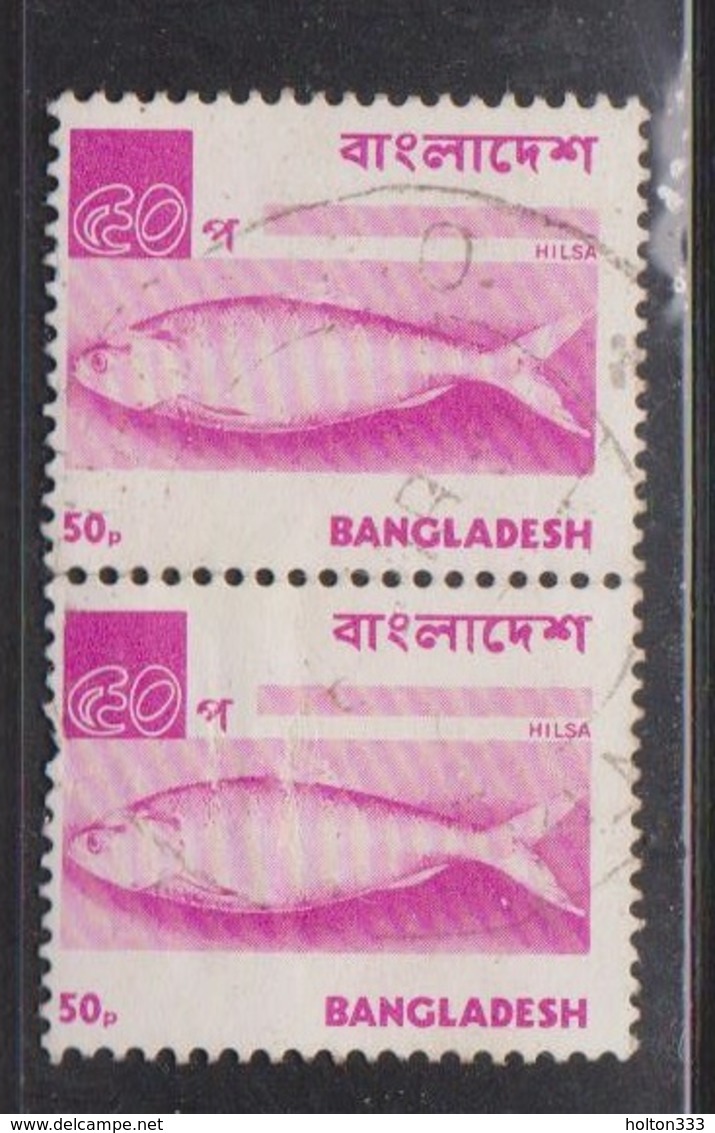 BANGLADESH Scott # 99 Used Pair - Fish - Hilsa - Bangladesh