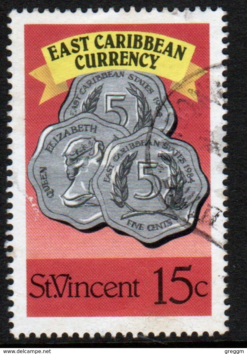 St Vincent 1987 Single 15c Stamp From The East Caribbean Currency Set. - St.Vincent (1979-...)