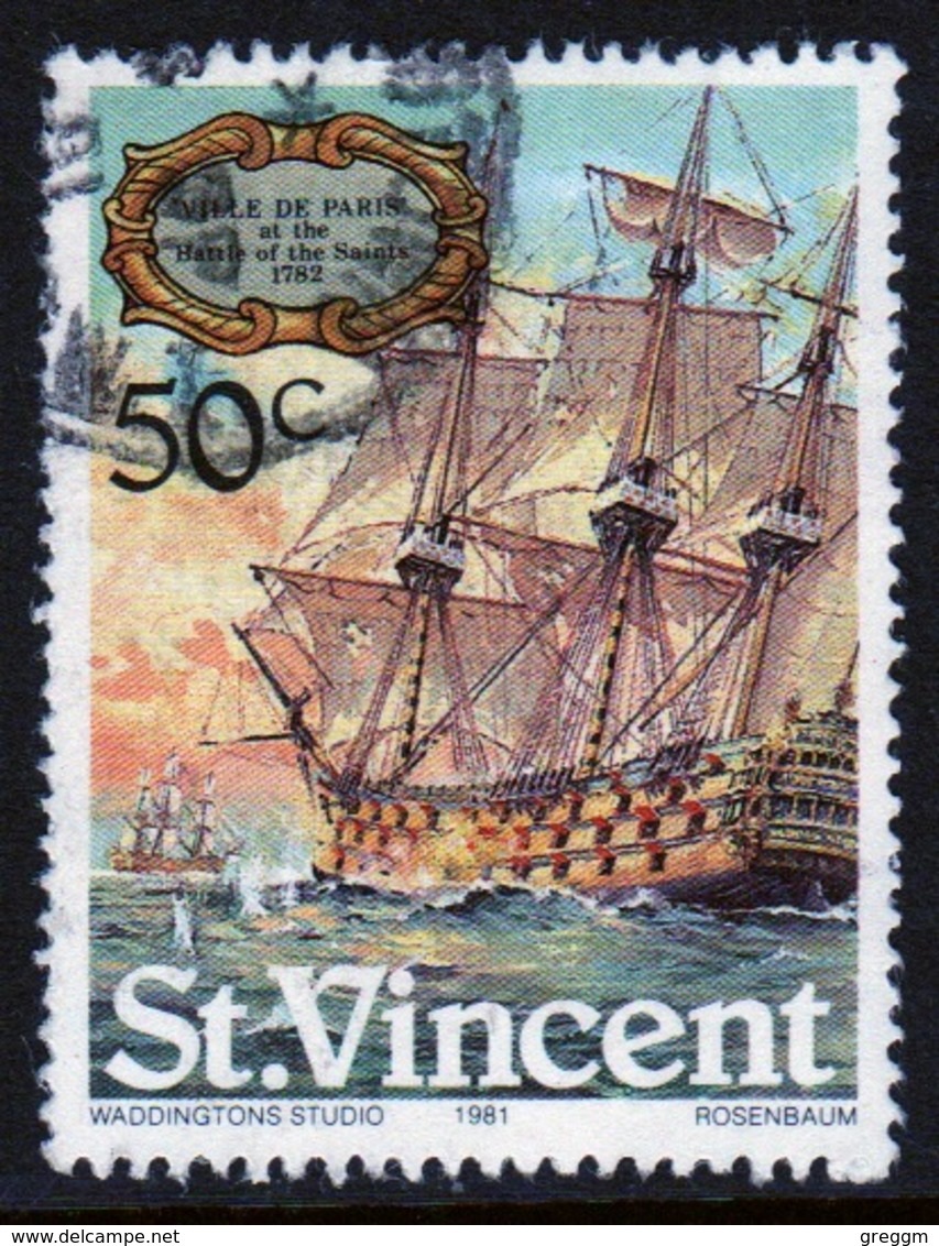 St Vincent 1981 Single 50c Stamp From The Sailing Ships Set. - St.Vincent (1979-...)