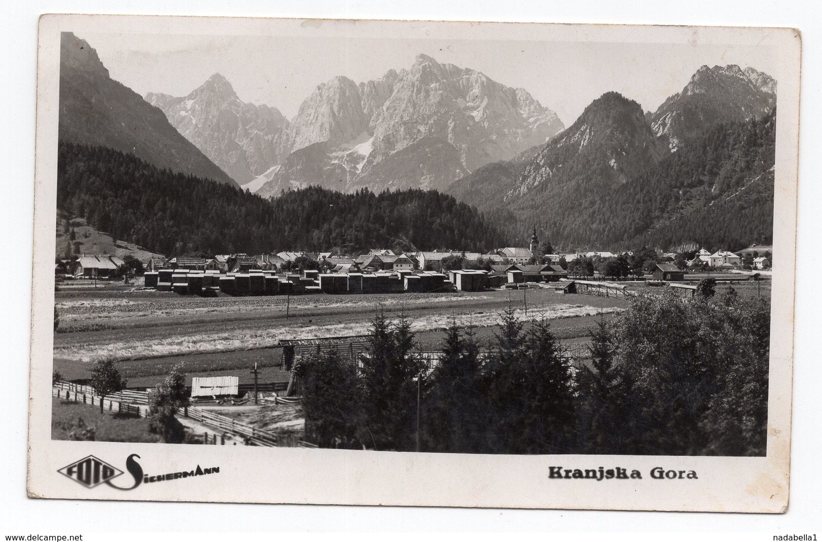 1937 YUGOSLAVIA,SLOVENIA, KRANJSKA GORA TO BELGRADE, SERBIA, ORIGINAL PHOTOGRAPHY,  ILLUSTRATED POSTCARD, USED - Yugoslavia