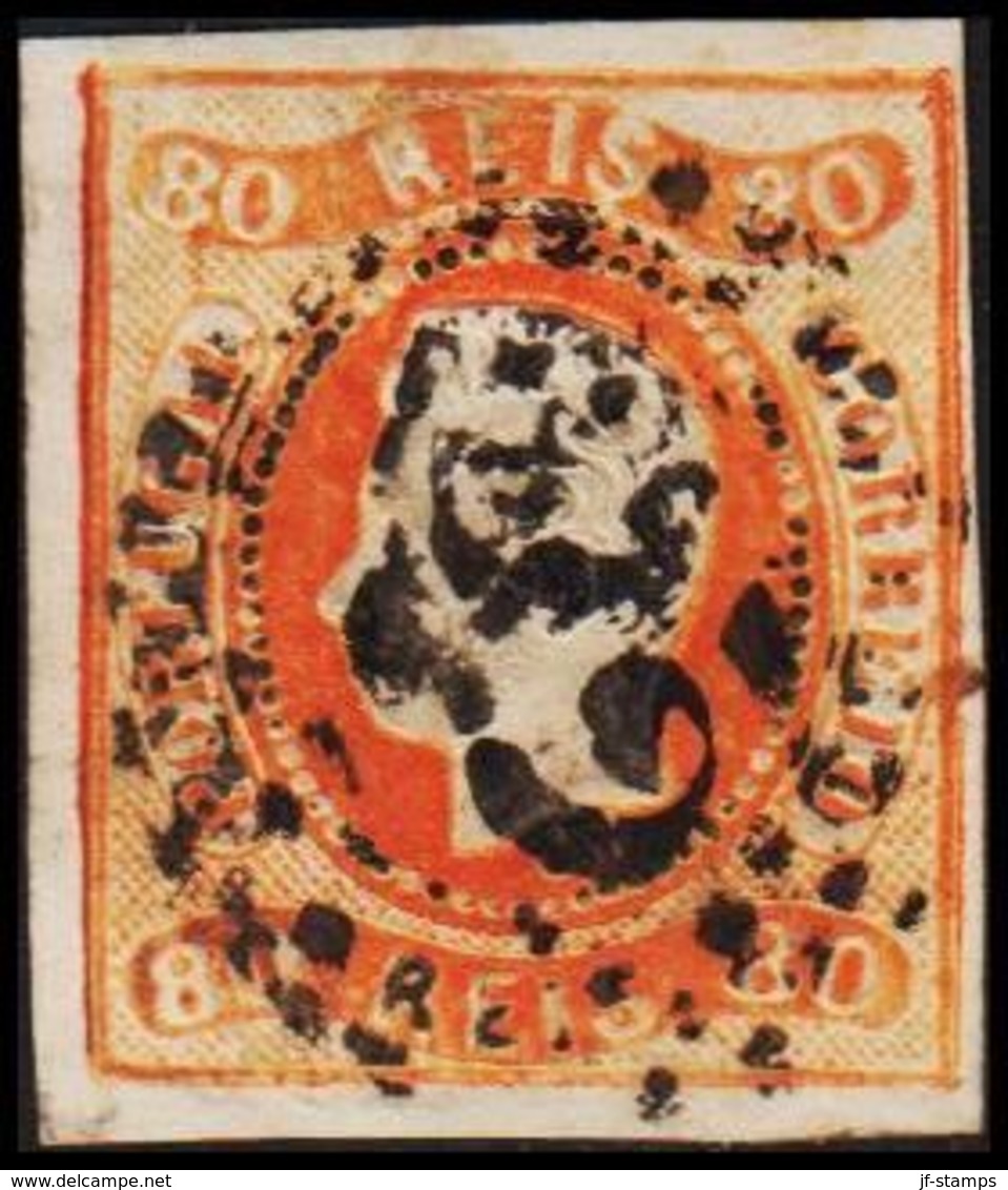 1866. Luis I. 80 REIS. (Michel 22) - JF304212 - Gebruikt