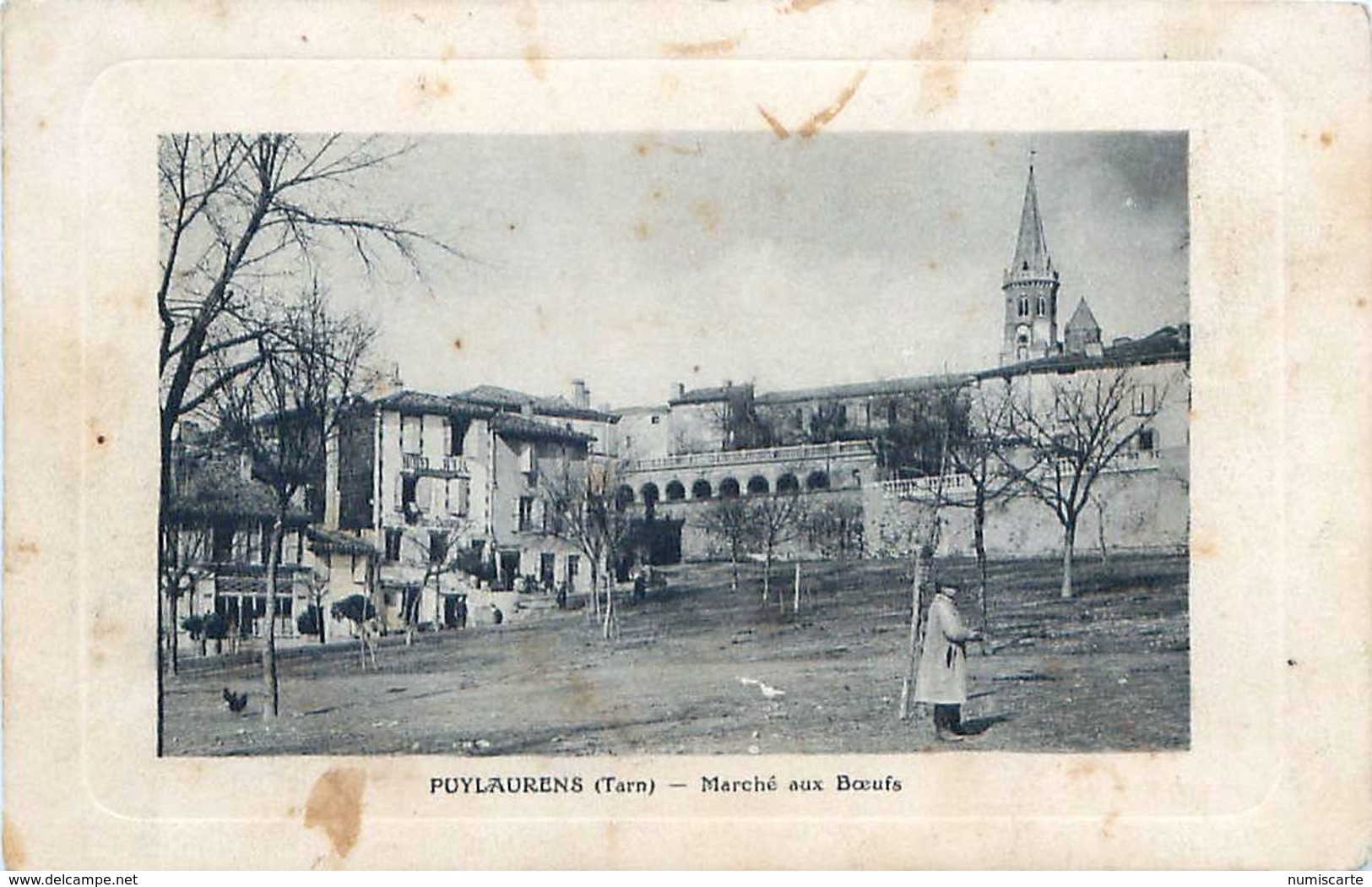 Cpa PUYLAURENS 81 Marché Aux Boeufs - Puylaurens