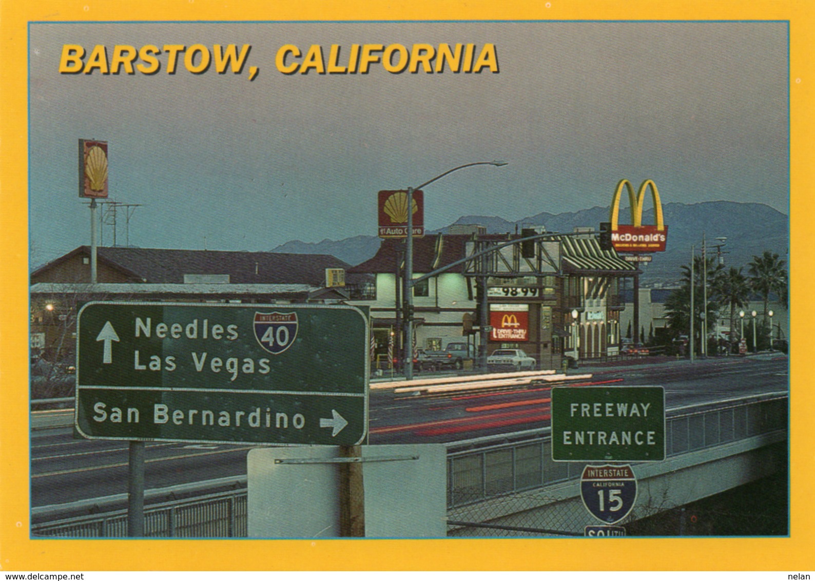 BARSTOW-CALIFORNIA- NON VIAGGIATA   F.G - San Bernardino