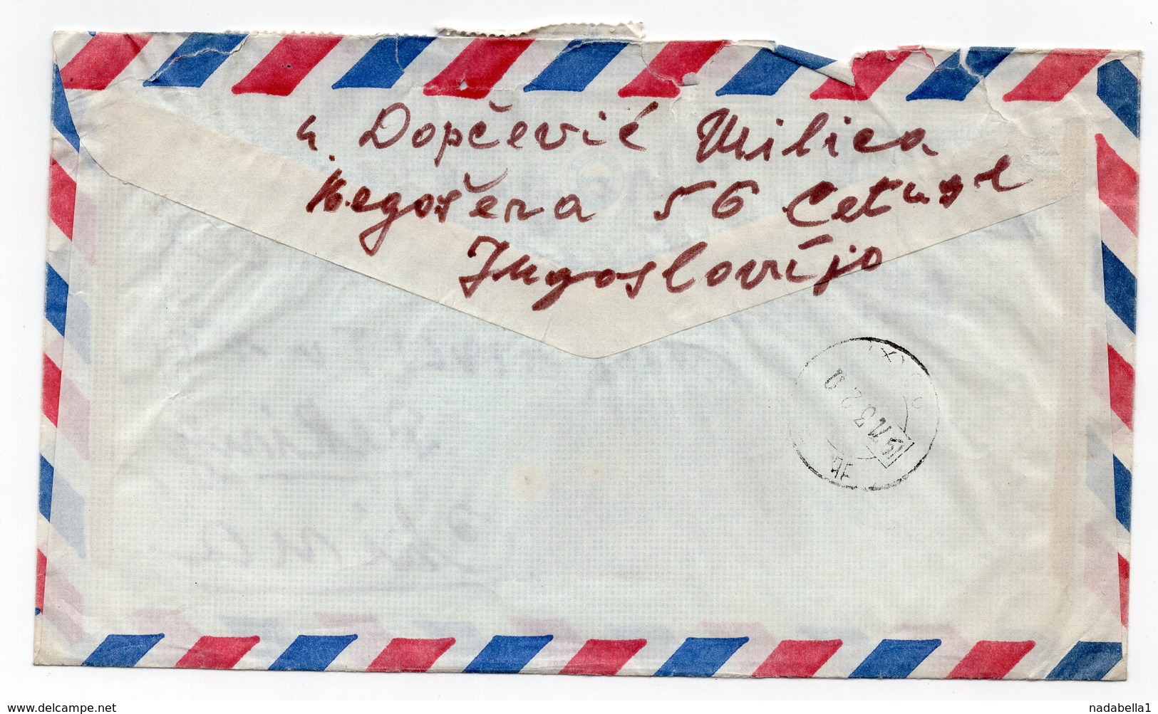 1971 YUGOSLAVIA, MONTENEGRO, CETINJE TO PEKING, BEIJING, CHINA, TITO, AIR MAIL, RECORDED MAIL - Covers & Documents