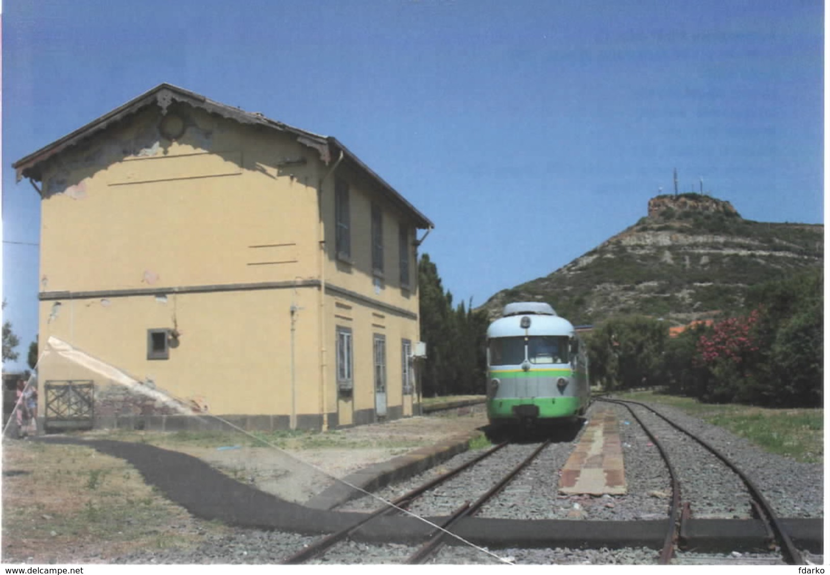 469 ARST ADe 13 Fiat TIBB Bosa Marina Vecchia Oristano Rairoad Treain Railweys Treni - Trains