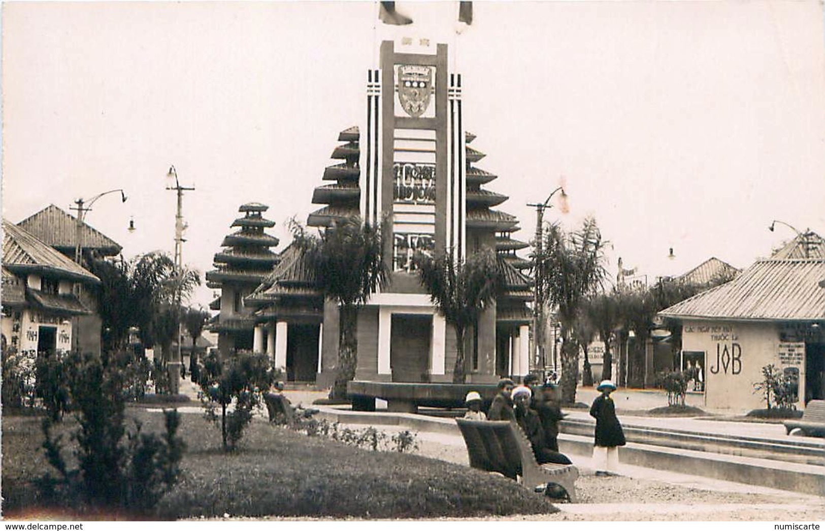 Cpa Carte Photo HAI PHONG - 2e Foire 1937, Palais Des Fêtes - Vietnam