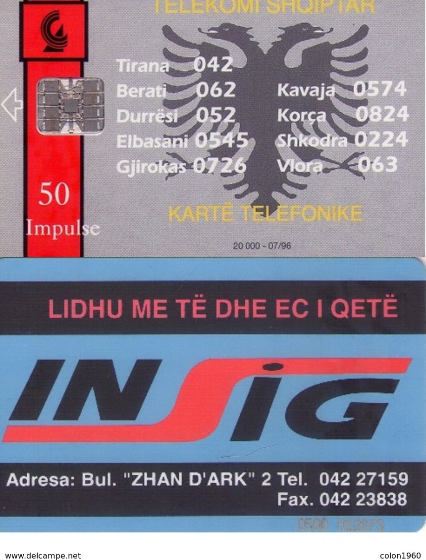 ALBANIA. ALB-04. INSIG. 07-1996. 20000ex. (058) - Albania