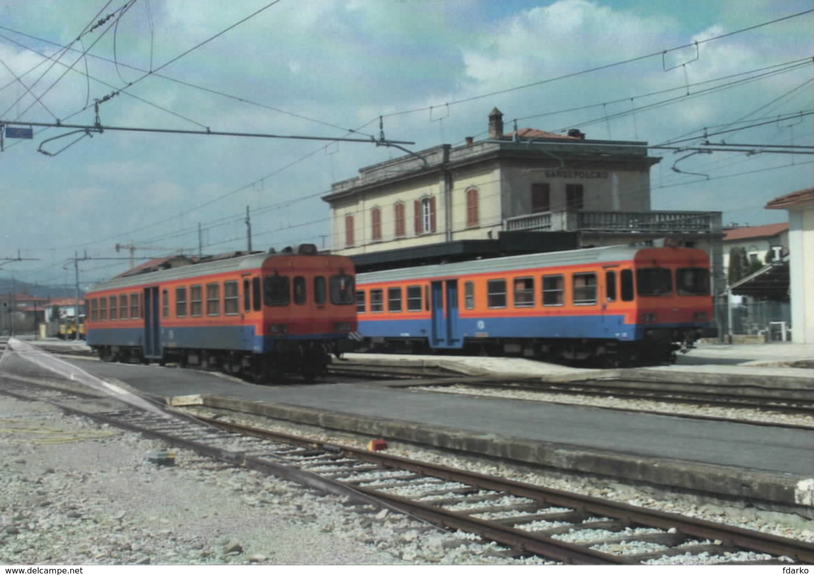 486 FCU ALn 776 Stazione Di Sansepolcro Arezzo Rairoad Treain Railweys Treni - Eisenbahnen