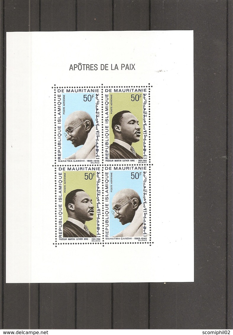 Gandhi ( BF 5 XXX -MNH- De Mauritanie) - Mahatma Gandhi