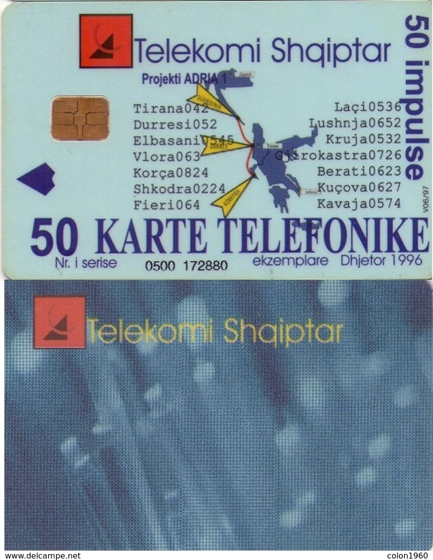 ALBANIA. ALB-12. Fibre Optics "V06/97". 06-1997. (061) - Albania