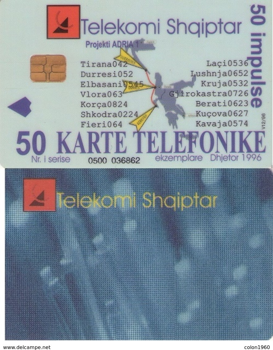 ALBANIA. ALB-11. Fibre Optics "V12/96". 12-1996. (062) - Albanie