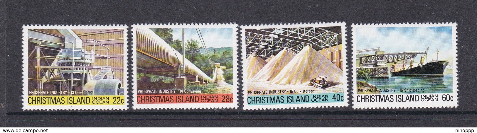 Christmas Island SG 140-143 1981 Phosphate Industry 4th Issue MNH Set - Christmas Island