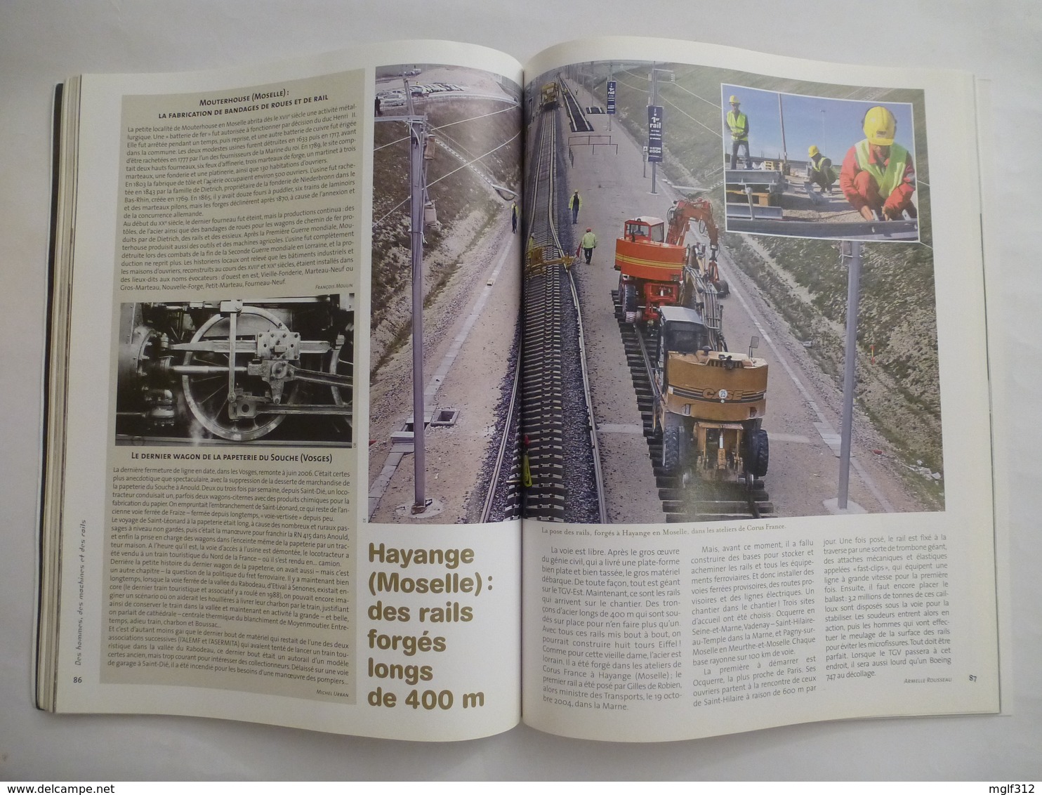 L'AVENTURE DU TRAIN EN LORRAINE (150 ans d'histoire ferroviaire) Editions Est Républicain 2007 - Détails sur les scans