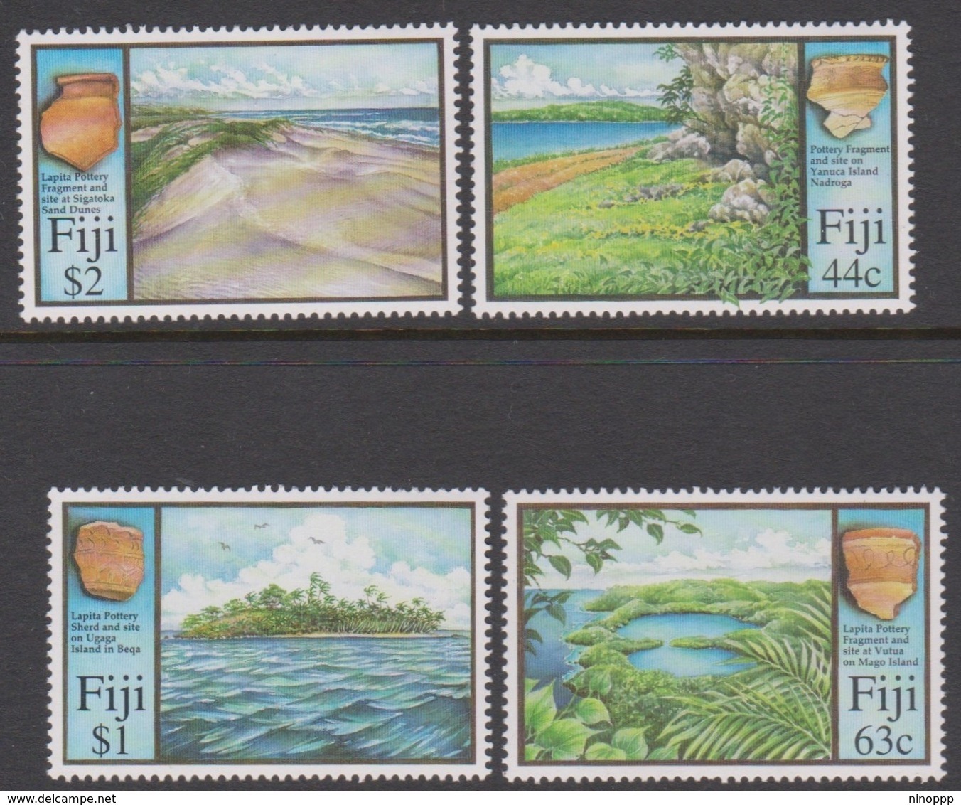 Fiji SG 1107-1110 2000 Lapita Pottery, Mint Never Hinged - Fiji (1970-...)