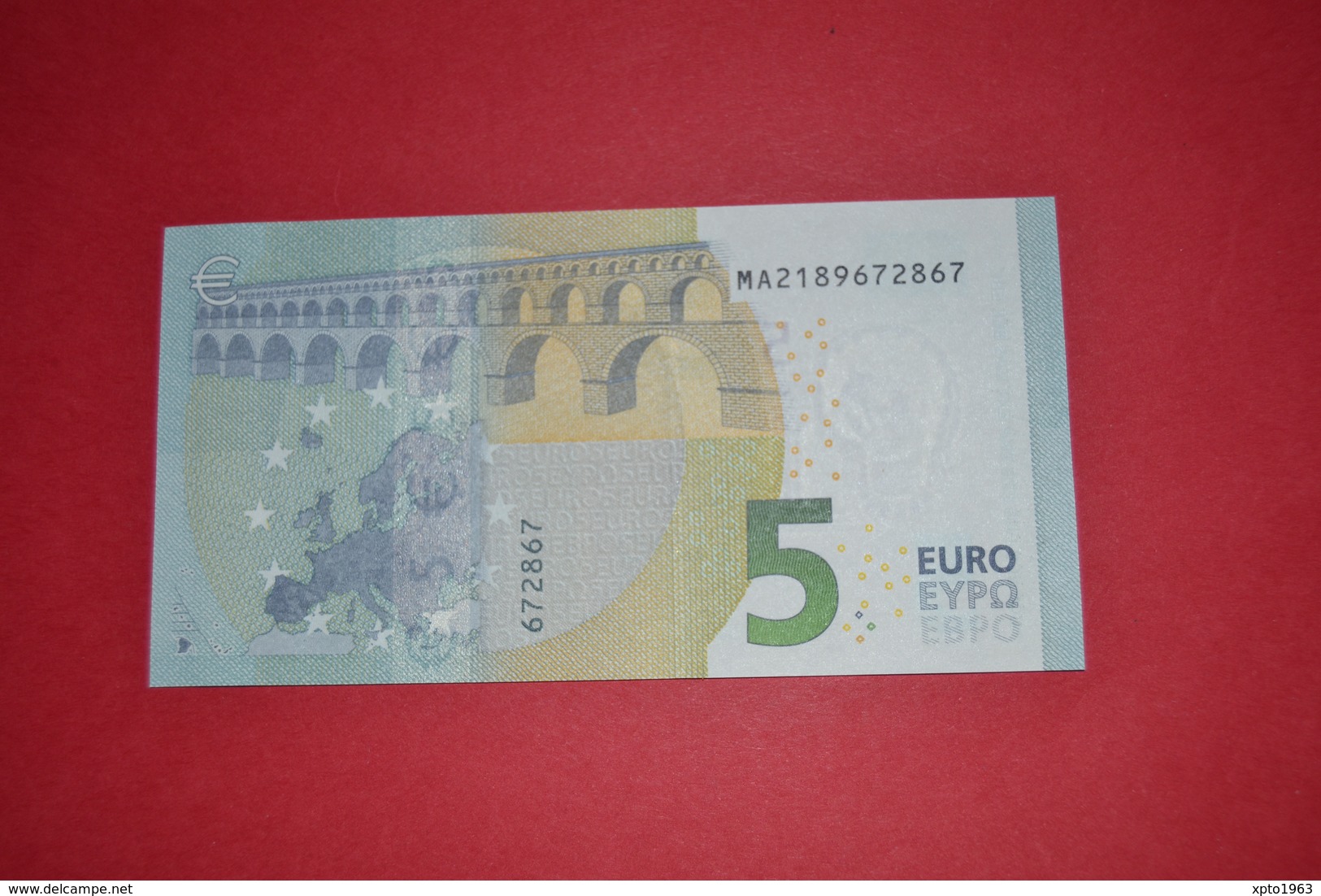 5 EURO M004 J4 PORTUGAL M004J4 - Serial Number MA2189672867 - UNC FDS NEUF - 5 Euro