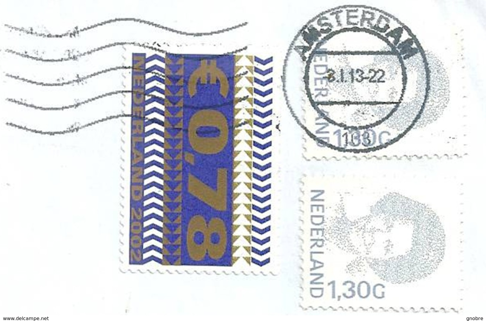 NETHERLAND To Brazil Cover Sent In 2013 - 2 Topical Stamps - Great Cancelation (GN 0124) - Briefe U. Dokumente