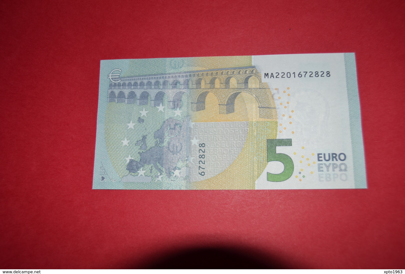 5 EURO M004 B2 PORTUGAL M004B2 - Serial Number MA2201672828 - UNC FDS NEUF - 5 Euro