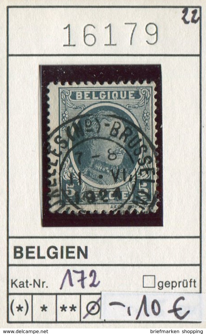 Belgien - Belgique -  Belgium - Belgie - Michel 172 - Oo Oblit. Used Gebruikt - Gebraucht