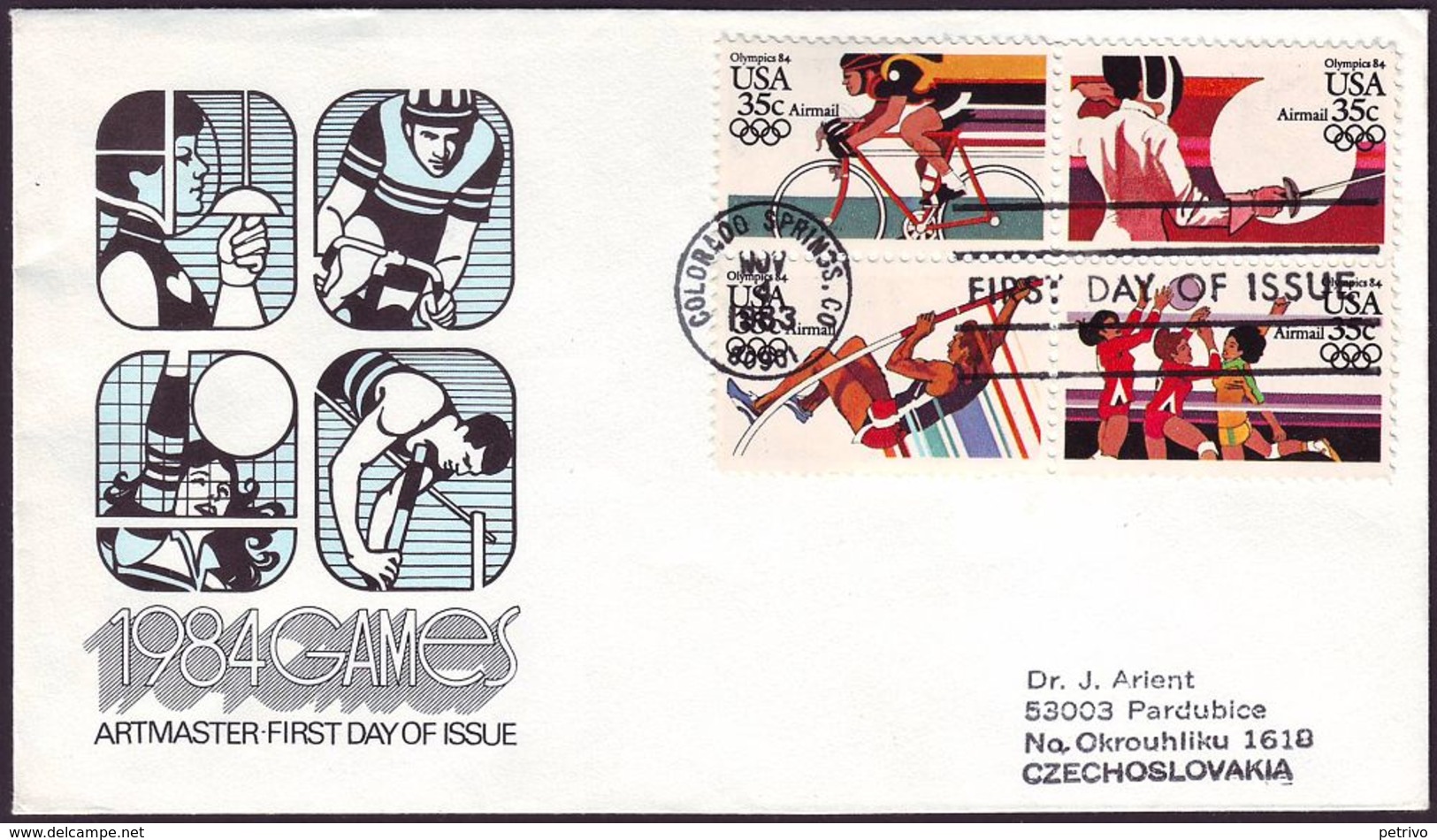 USA - 1983 I - Olympic Games 1984 - FDC - Ete 1984: Los Angeles