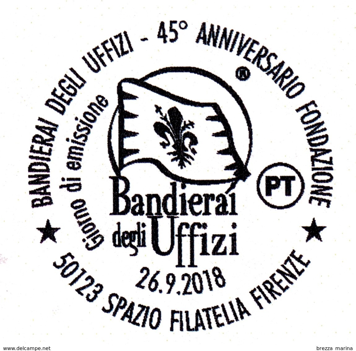Nuovo - MNH - ITALIA - 2018 - 45 Anni Dei Bandierai Degli Uffizi (Firenze) - A Zona 1 - 2011-20: Neufs